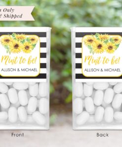 Wedding Favor Mint Labels Set of 24
