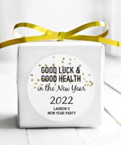 New Year Celebration Stickers Set