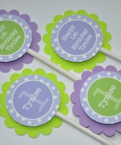 birthday party favor stickers set